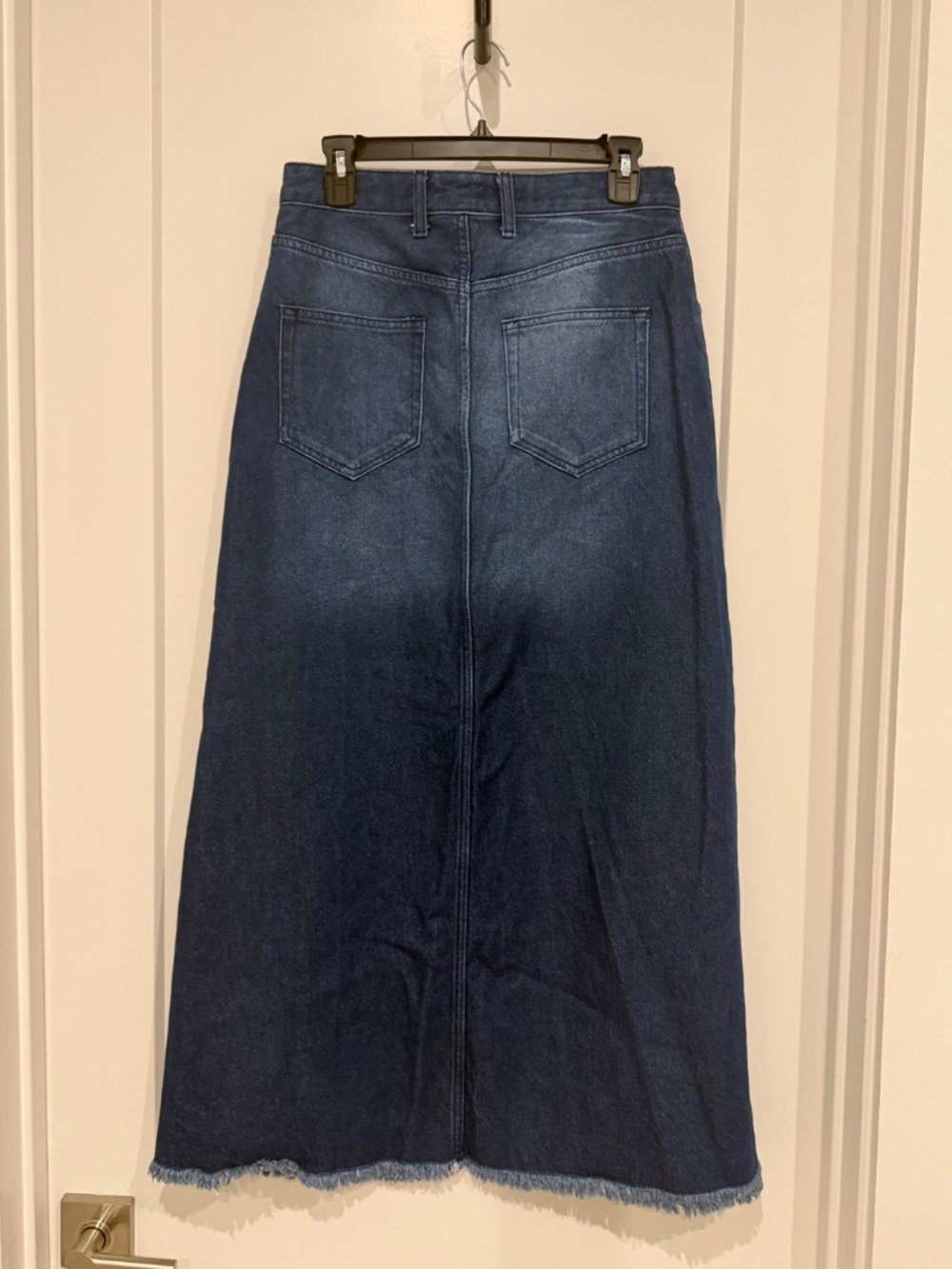 Anthropologie Pilcro Long Jean Skirt with Split Size 10 - Picture 2 of 4